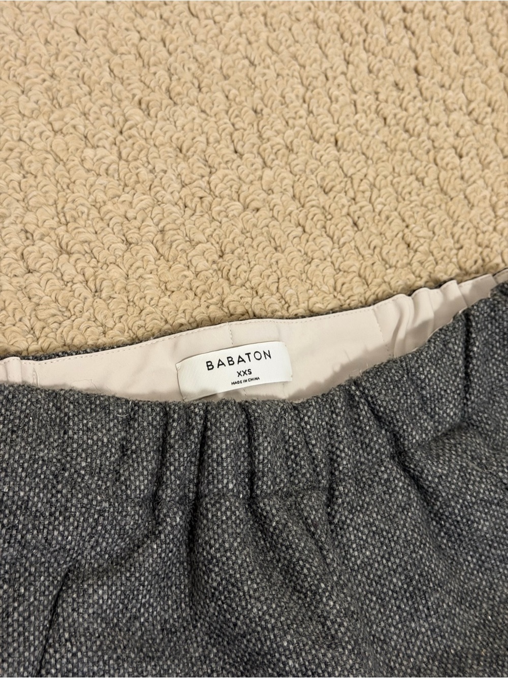 Aritzia Babaton Gray Wool Casual Trousers